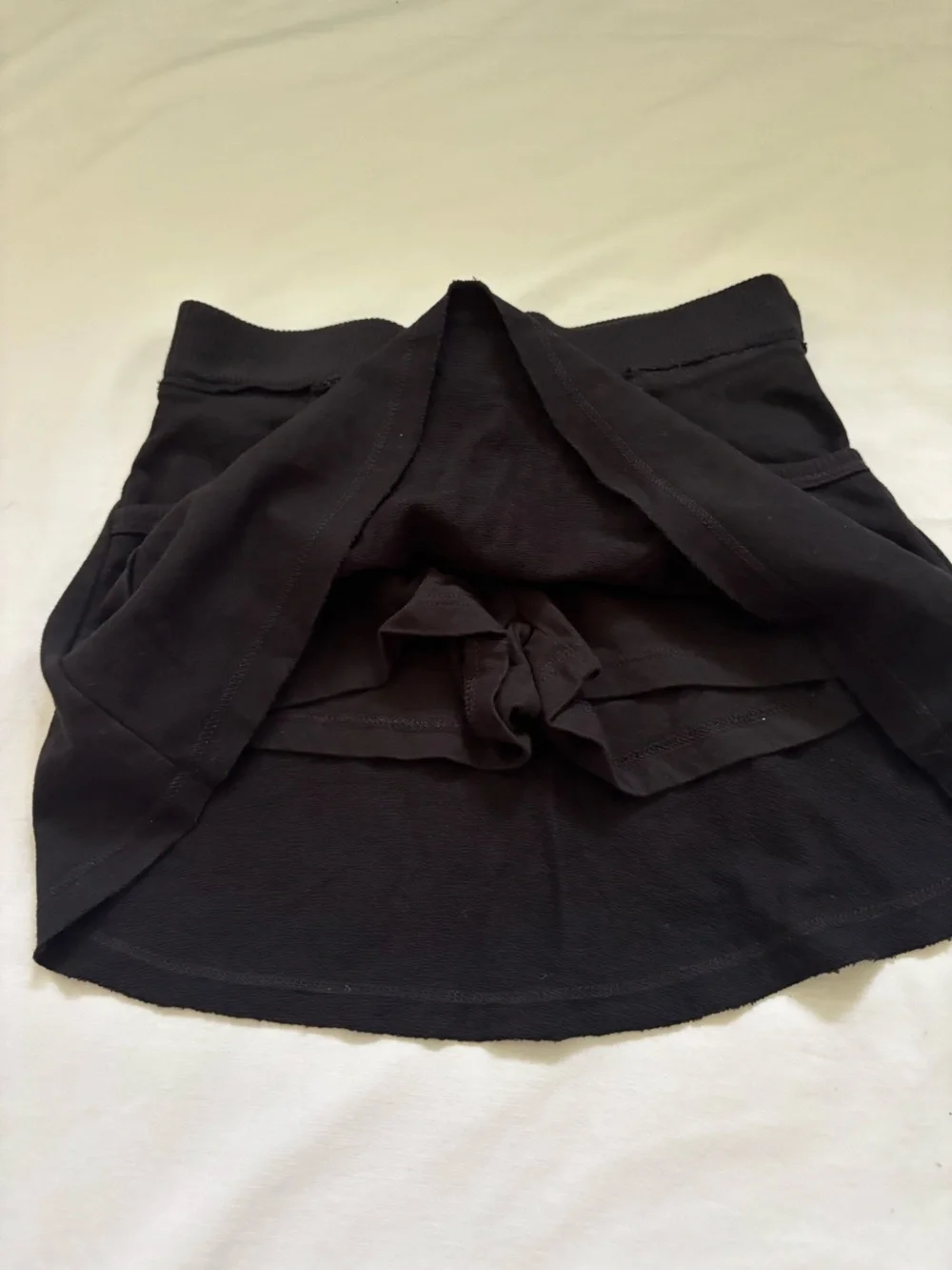 Black kids Drawstring Skort Shorts